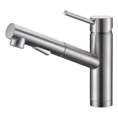 Pull Out Kitchen Faucet sus 304 Stainless Steel brushed surface kitchen tap