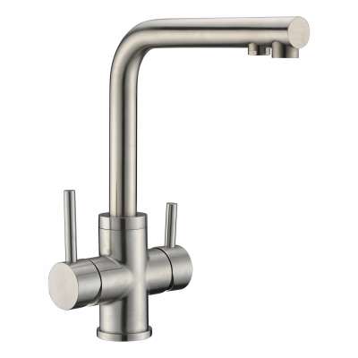 Stainless steel lead free Water tap osmosis 3 ways kitchen faucet